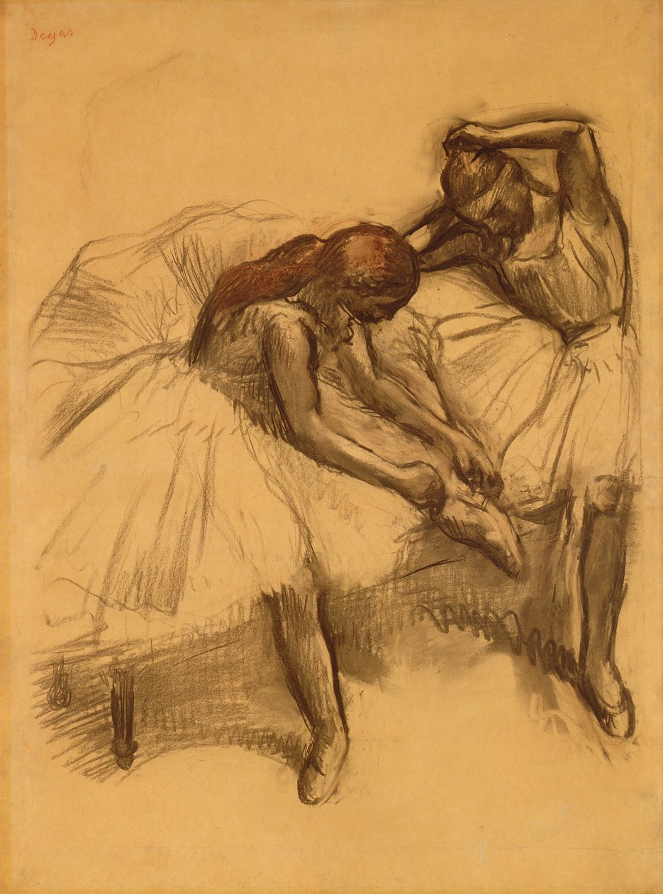 Zwei Tänzer, 1905 von Edgar Degas