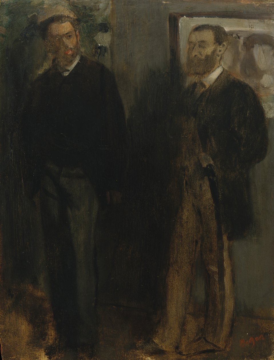 Zwei Männer von Edgar Degas