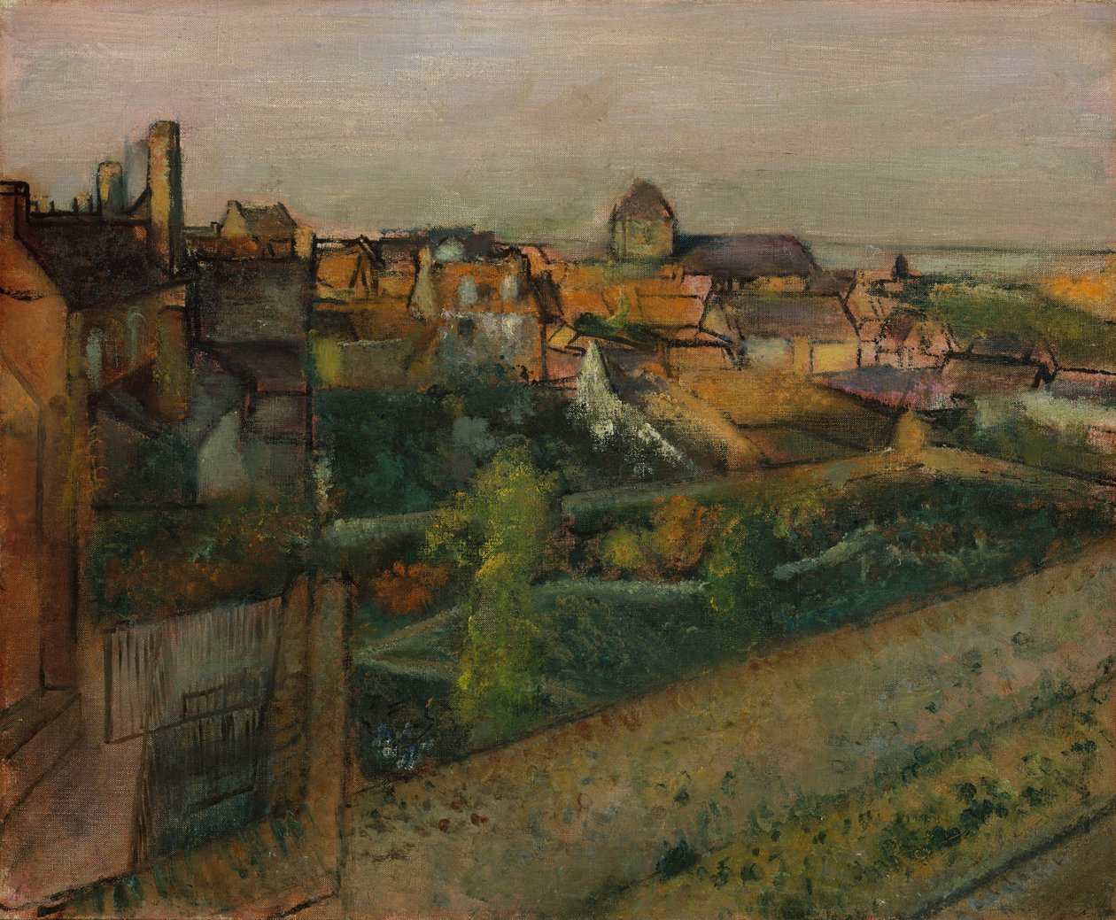 Ansicht von Saint-Valéry-sur-Somme, 1896-98 von Edgar Degas