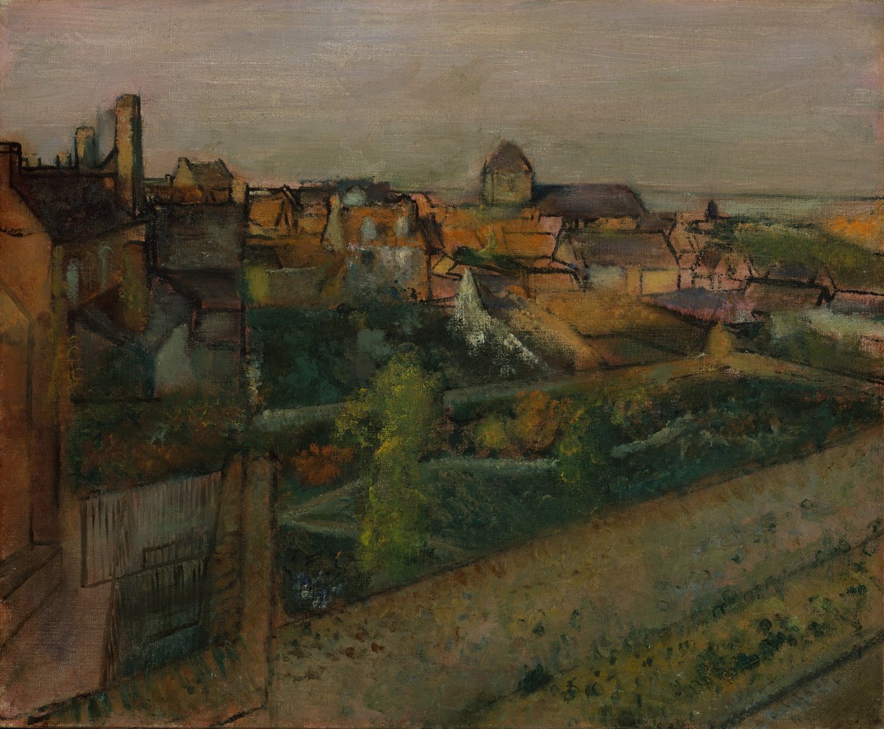 Ansicht von Saint-Valéry-sur-Somme, 1896-98 von Edgar Degas