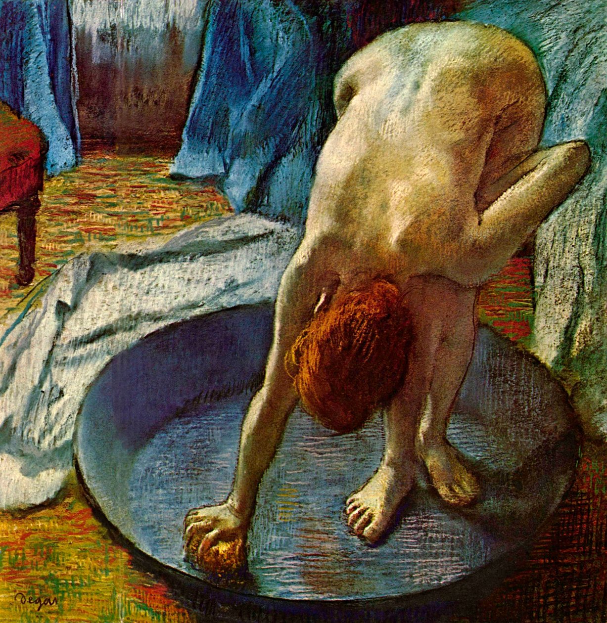Frau in einer Wanne, 1886 von Edgar Degas