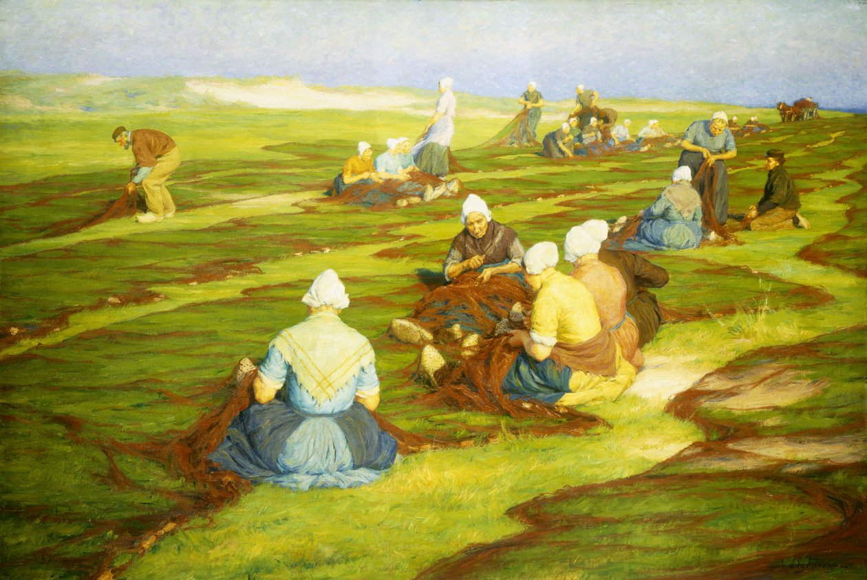 Netze flicken von Edgard Farasyn