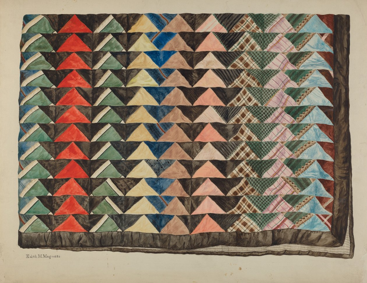 Patchwork-Quilt von Edith Magnette