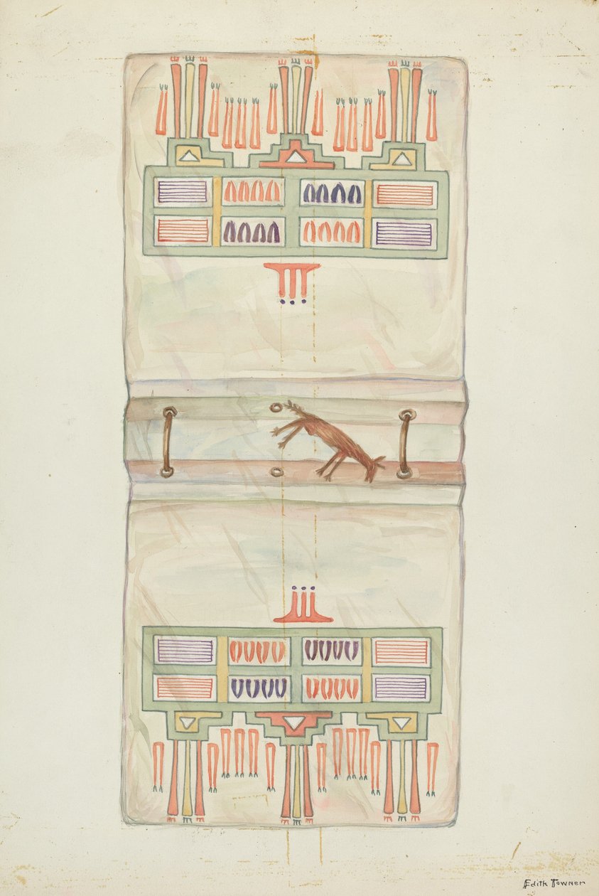 Pergamentbuchumschlag von Edith Towner