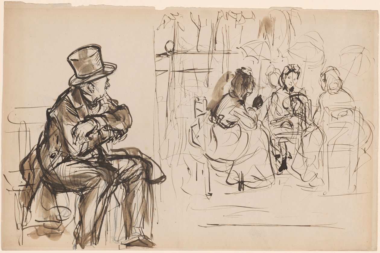 Szene in einem Pariser Café von Edme Alexis Alfred Dehodencq