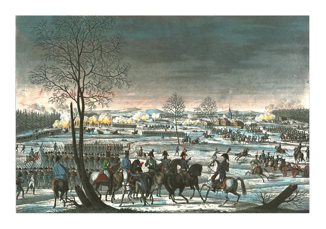 Schlacht bei Hohenlinden, 3. Dezember 1800, um 1850 von Edme Bovinet