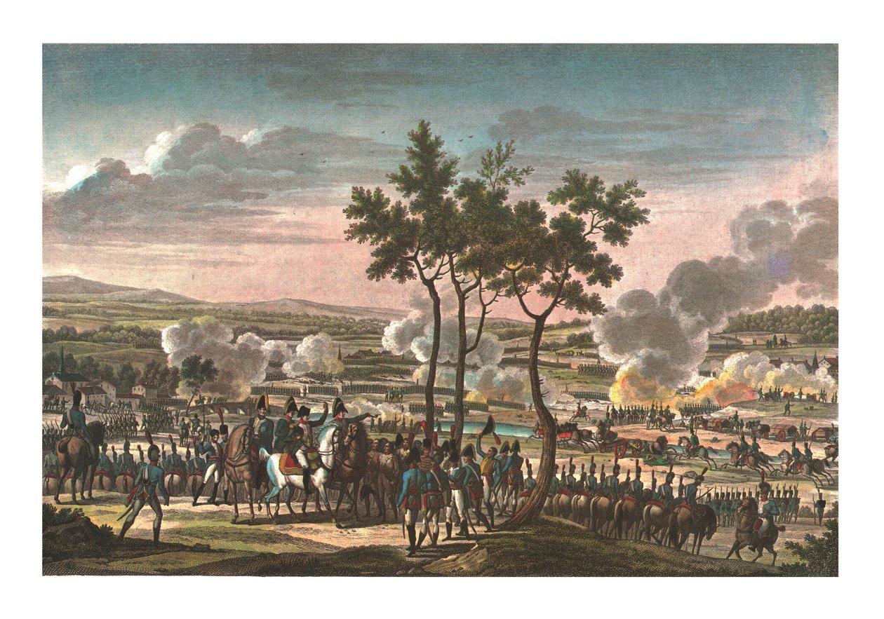 Schlacht von Abensberg, 20. April 1809, um 1850 von Edme Bovinet