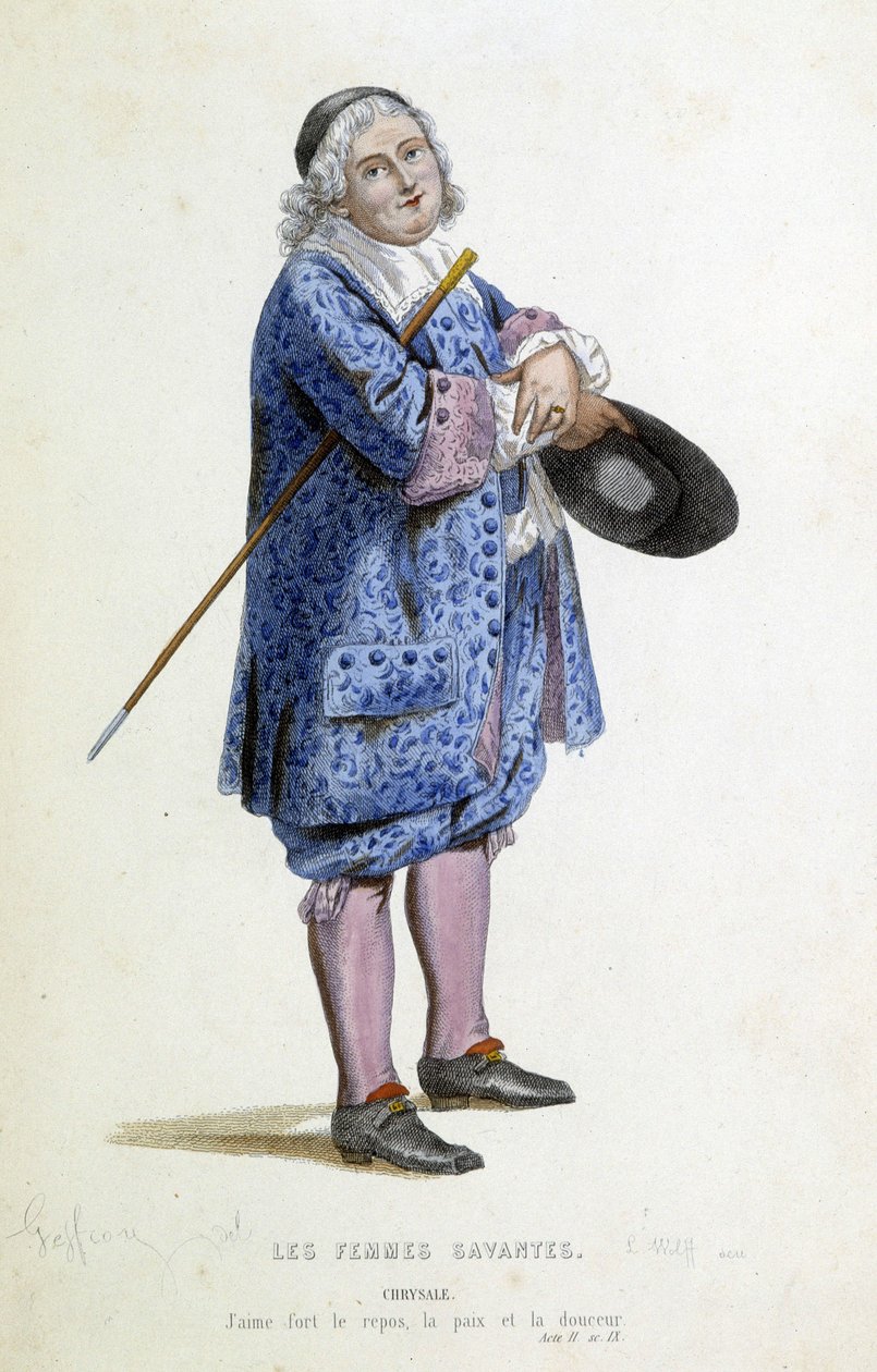 Chrysale, graviert von L. Wolff, 19. Jahrhundert von Edmond A.F. Geffroy