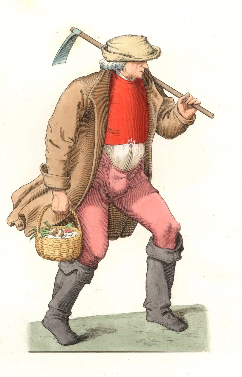 Französischer Bauer von Edmond Lechevallier Chevignard