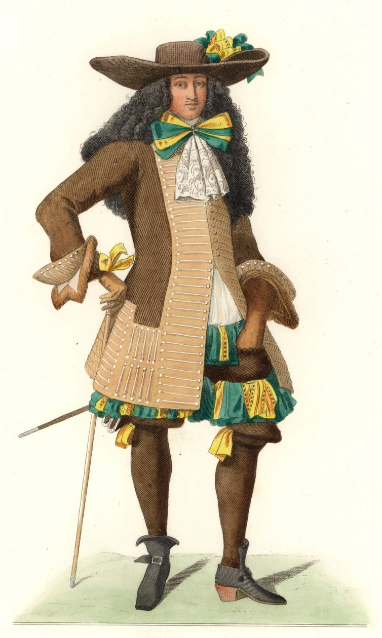 Französischer Gentleman in Zeremonienkleidung von Edmond Lechevallier Chevignard