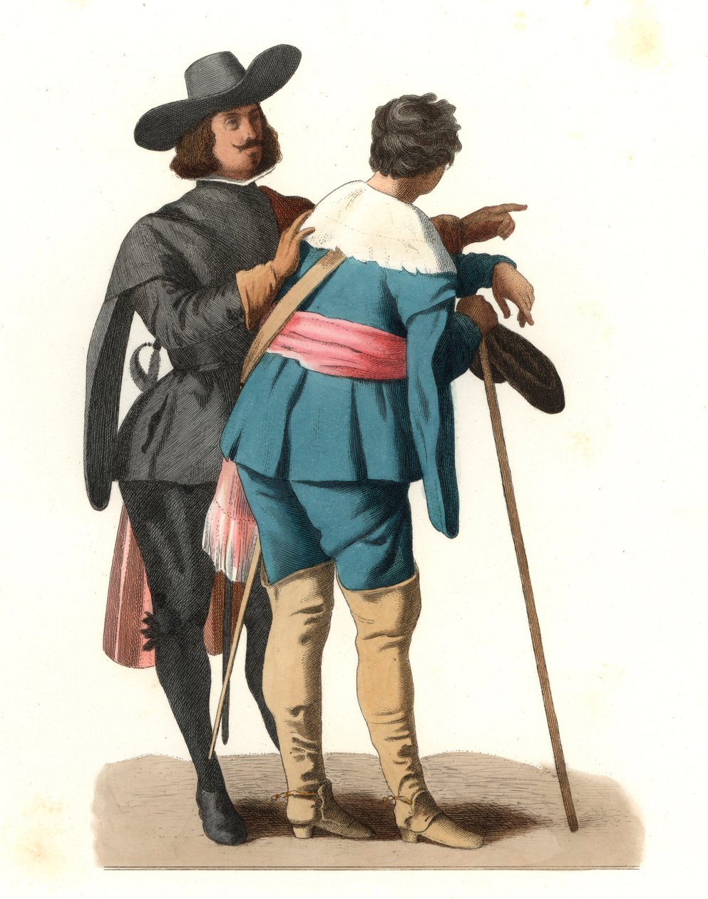 Porträt von zwei spanischen Künstlern von Edmond Lechevallier Chevignard