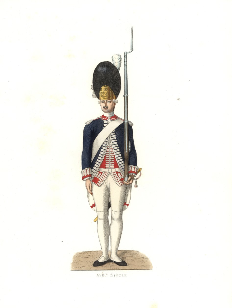 Soldat der französischen Garde von Edmond Lechevallier Chevignard
