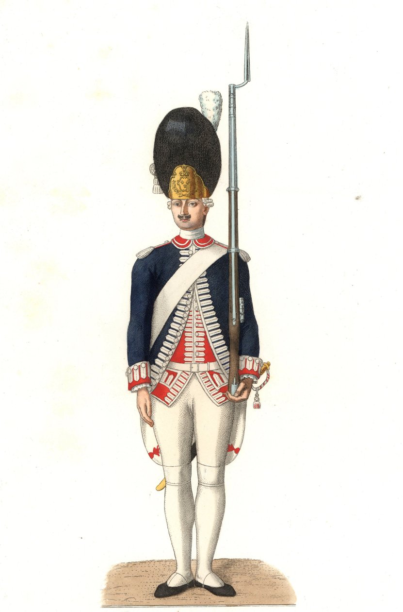 Soldat der französischen Garde von Edmond Lechevallier Chevignard