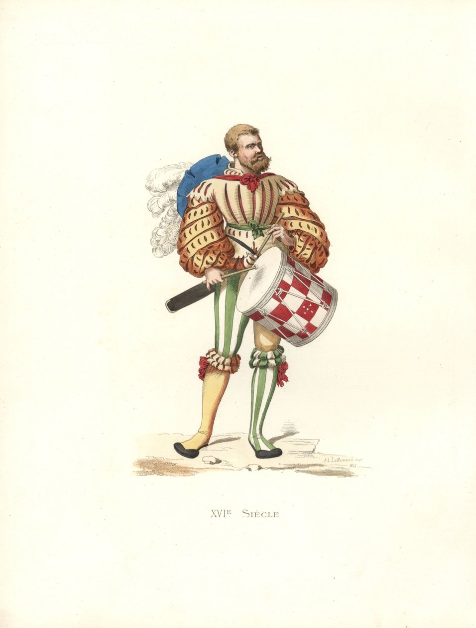 Deutscher Militärtrommler von Edmond Lechevallier Chevignard