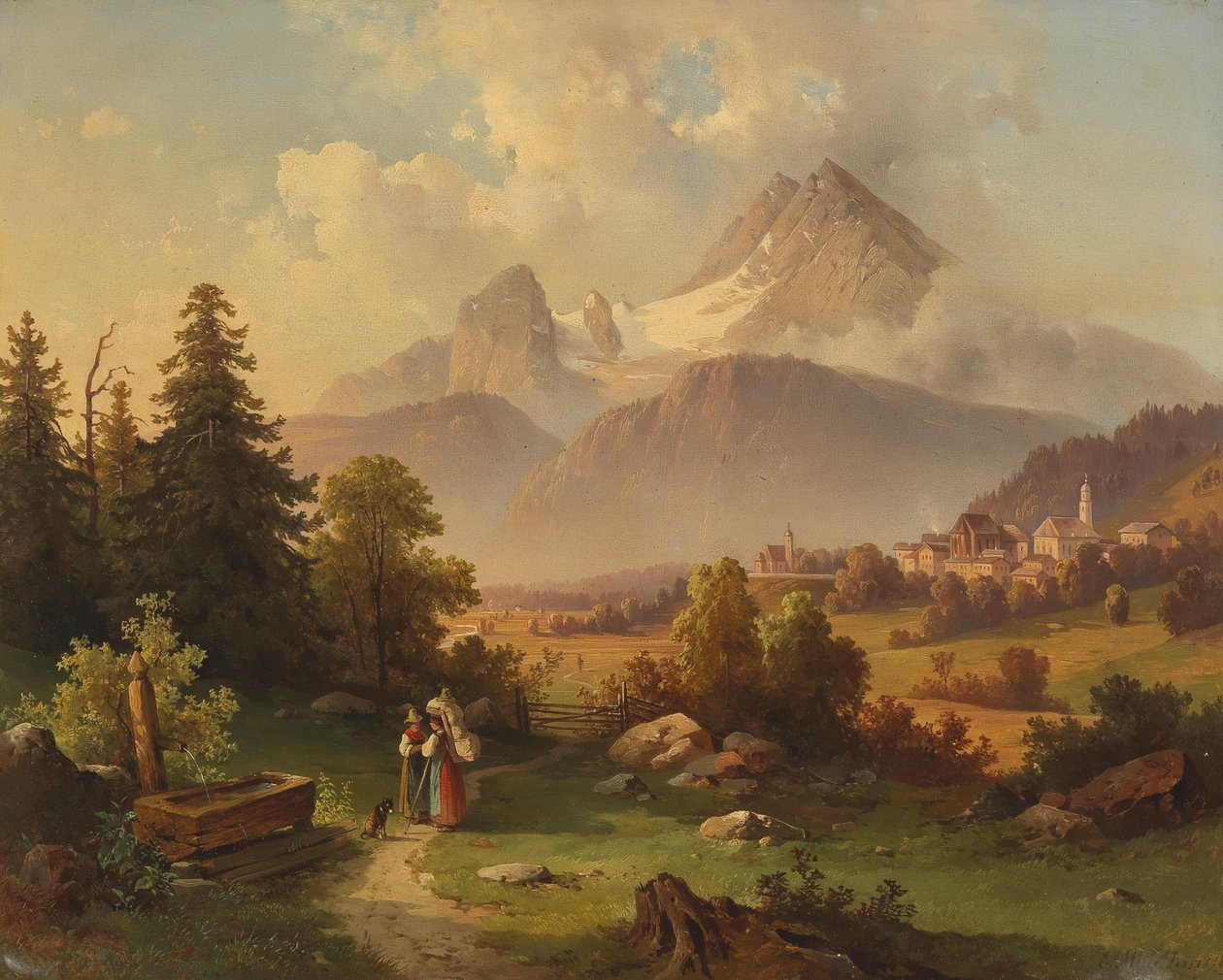 Blick auf den Watzmann von Edmund Mahlknecht