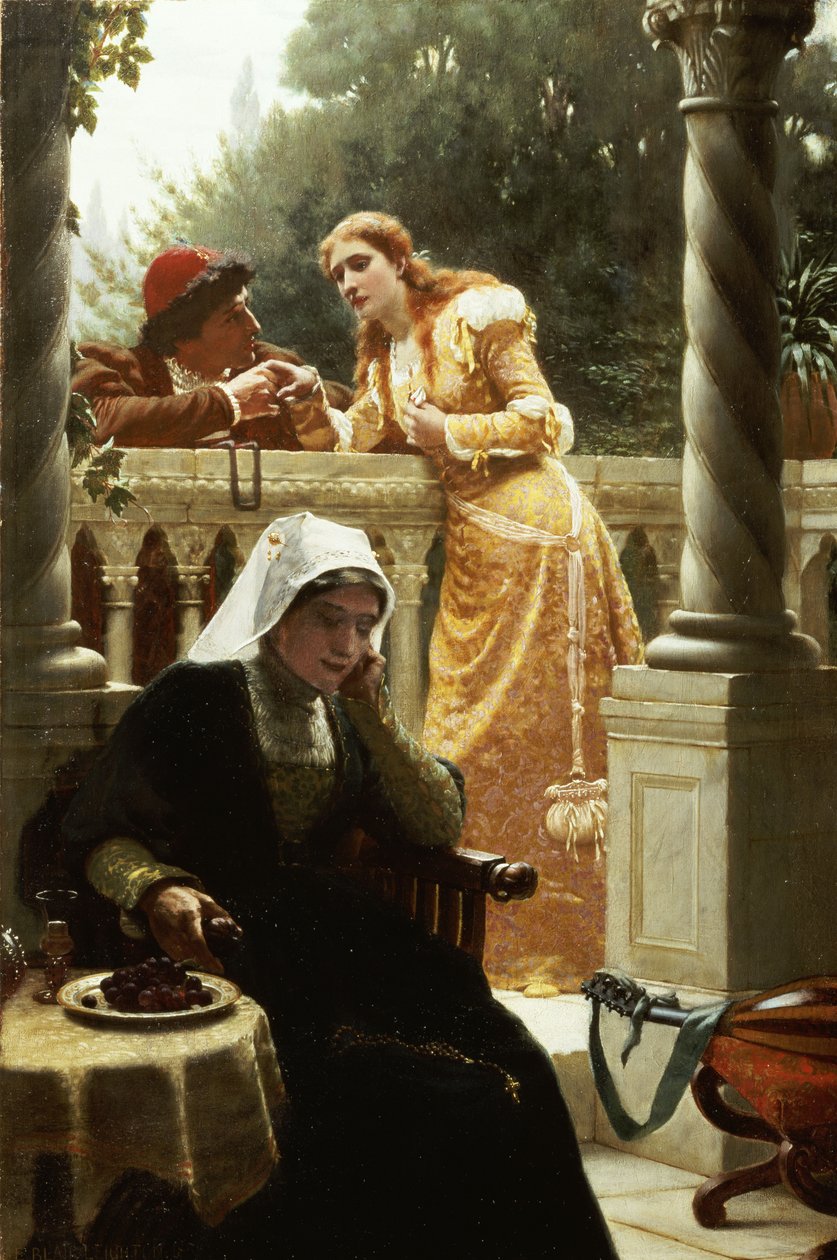 Ein gestohlenes Interview, 1888 von Edmund Blair Leighton
