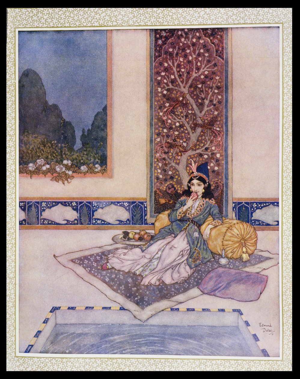 Eine Prinzessin isst Obst von Edmund Dulac