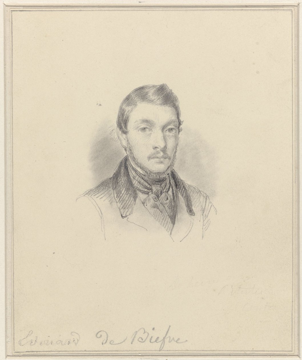 Selbstporträt von Edouard De Bièfve