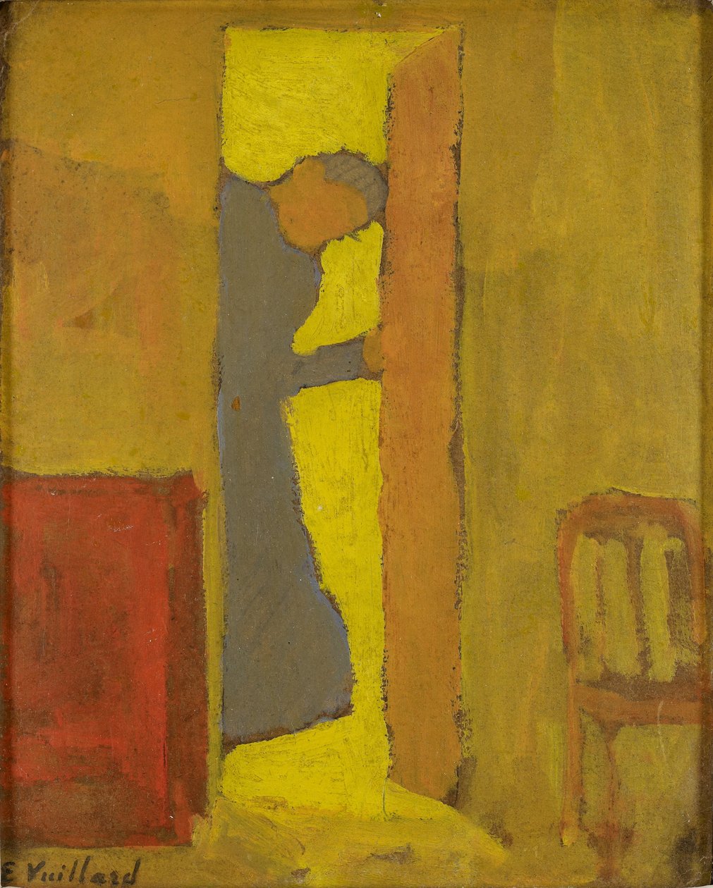 Die Mutter des Künstlers öffnet eine Tür von Edouard Vuillard
