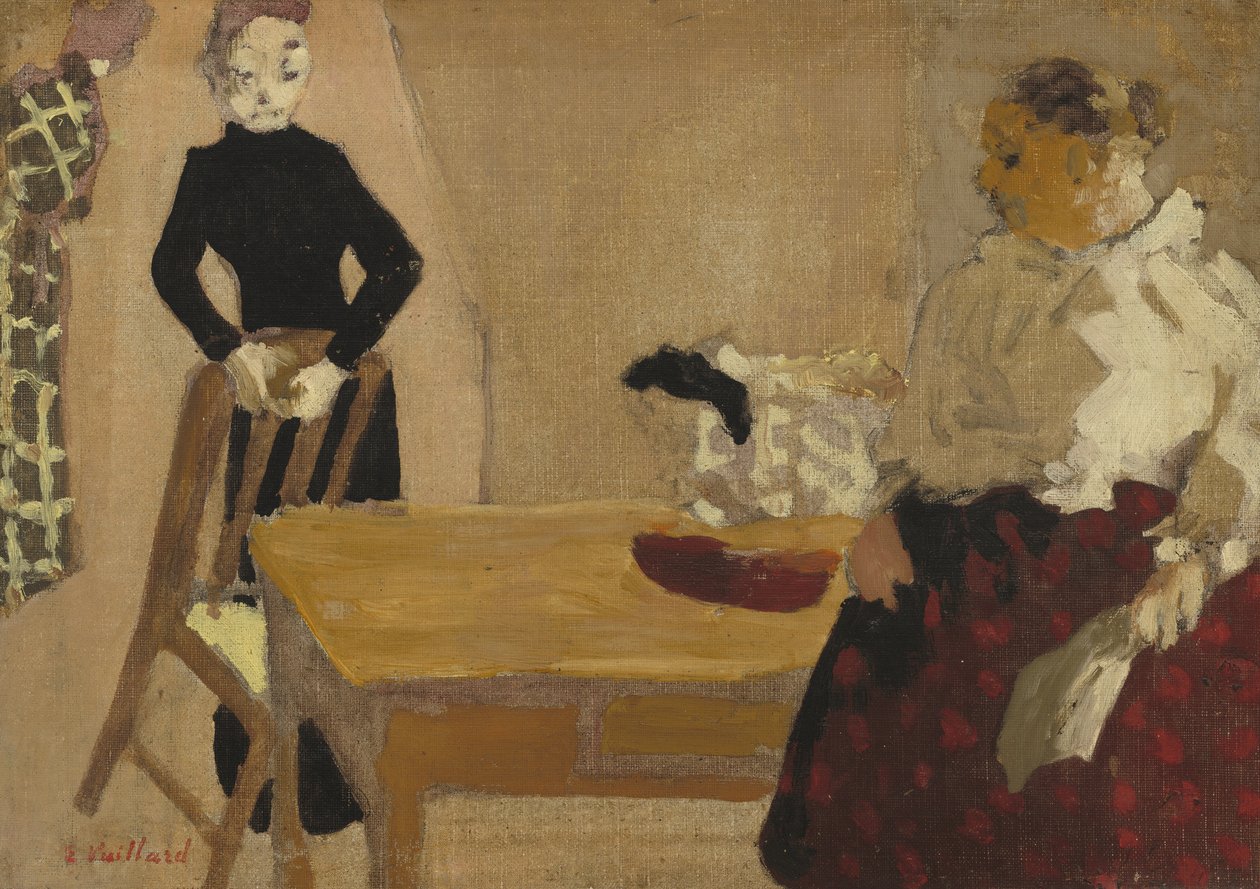 Das Gespräch, 1891 von Edouard Vuillard