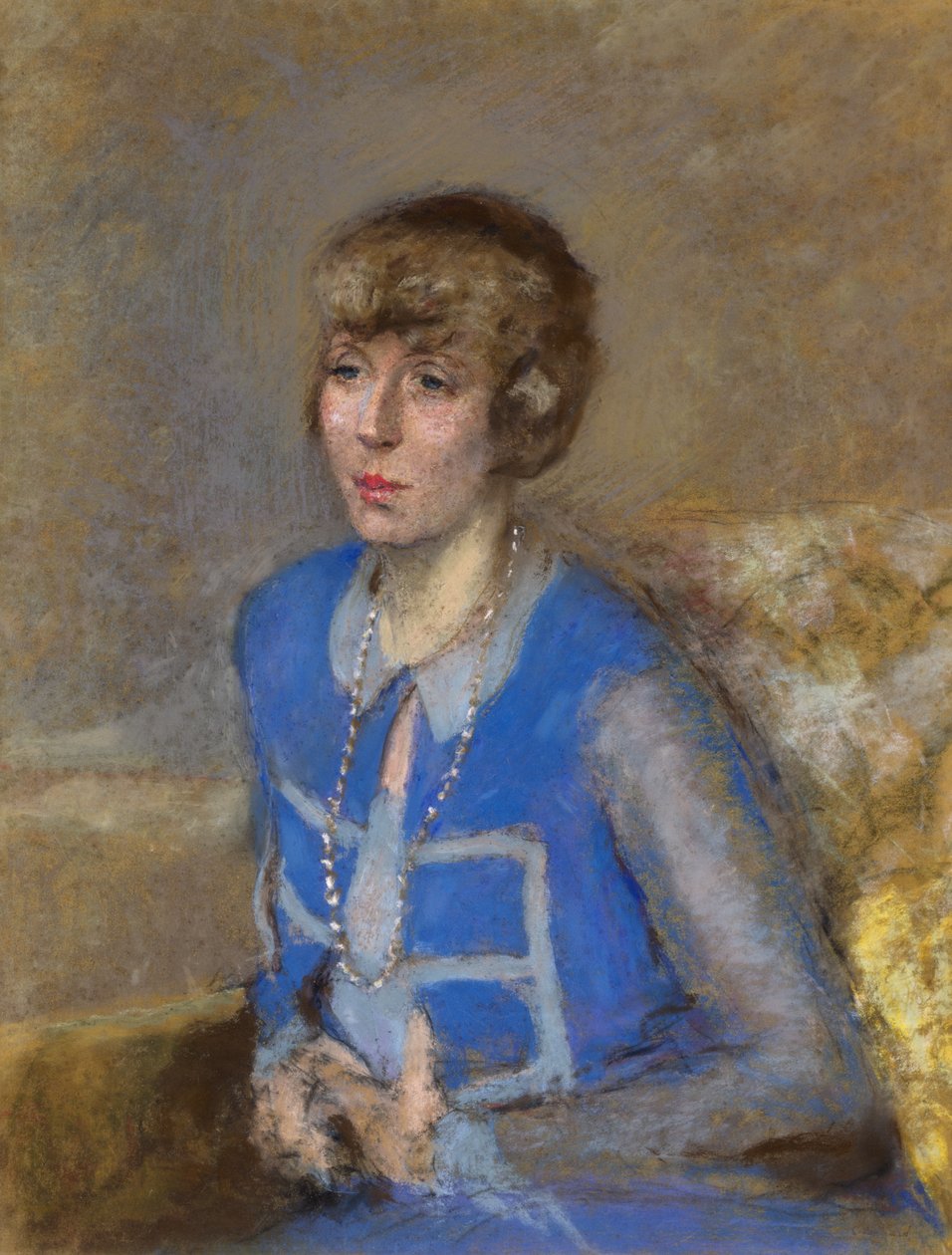 Frau in Blau, ca. 1925-35 von Edouard Vuillard