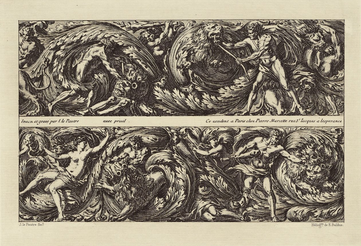 Entwurf von Jean le Pautre von Édouard Baldus