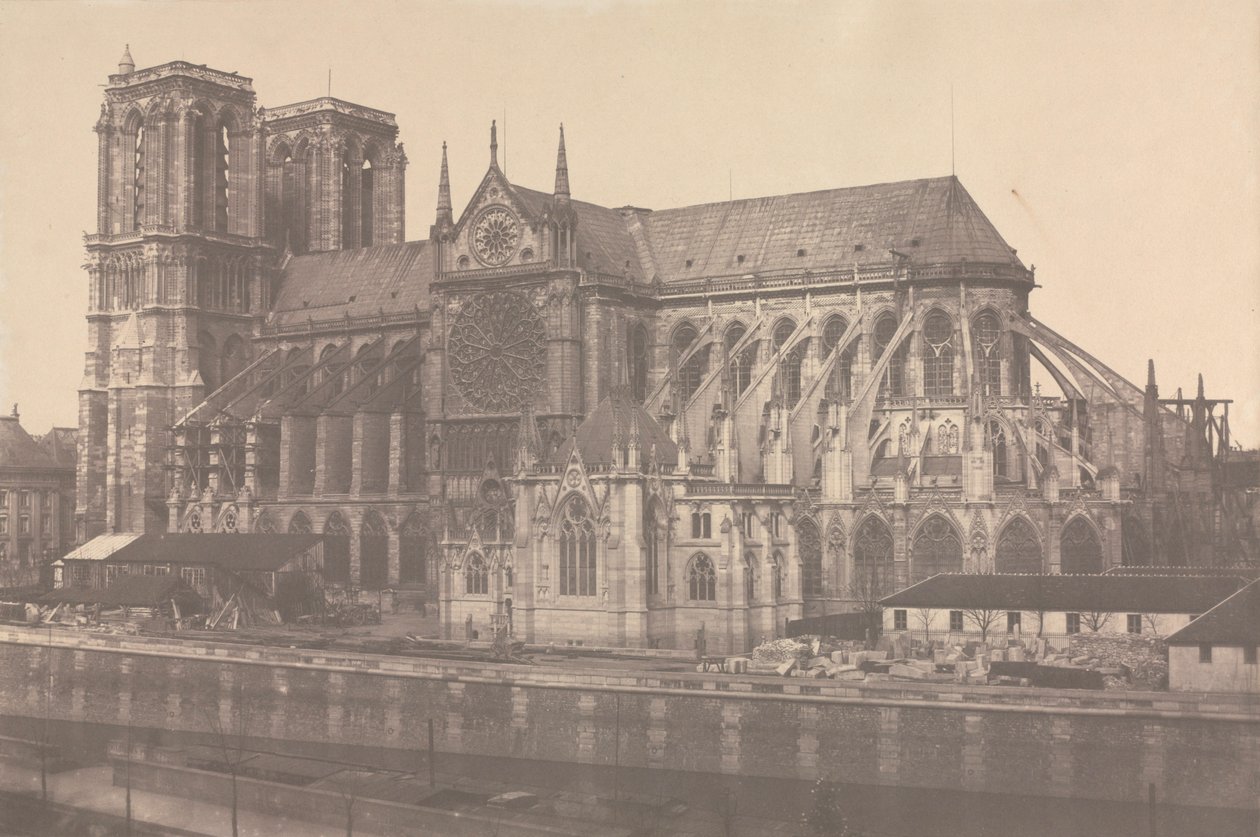 Notre Dame, Paris, 1852-1853 von Édouard Baldus