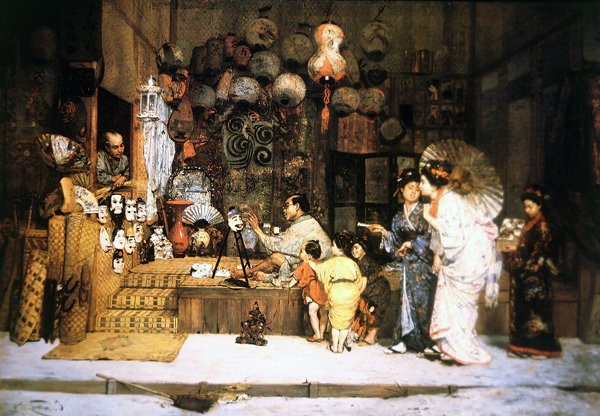 Ein japanischer Basar von Edouard Castres