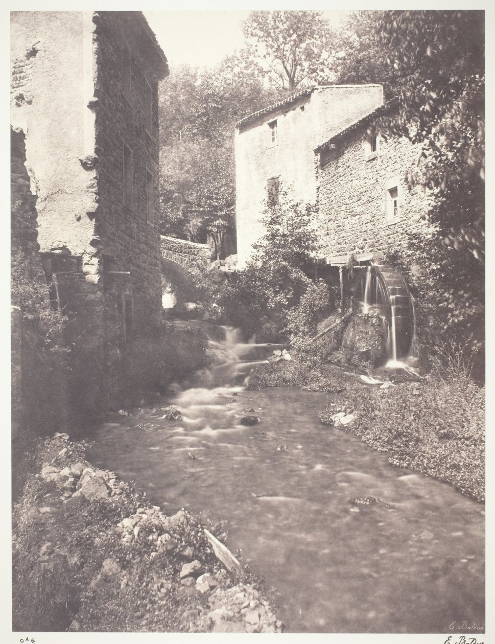 Wassermühlen in der Auvergne von Edouard Denis Baldus