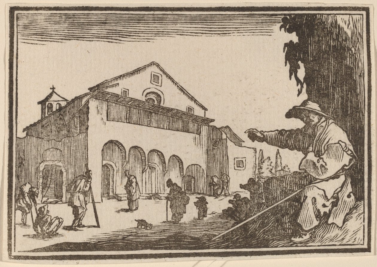 Armenhaus von Edouard Eckman after Jacques Callot