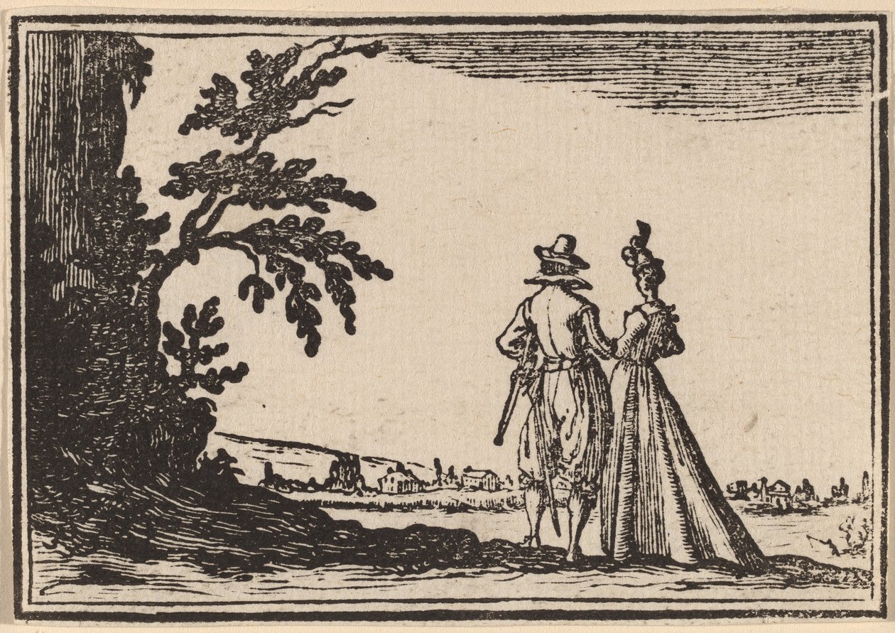 Der Spaziergang von Edouard Eckman after Jacques Callot