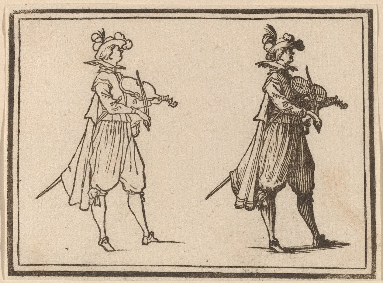 Geiger von Edouard Eckman after Jacques Callot