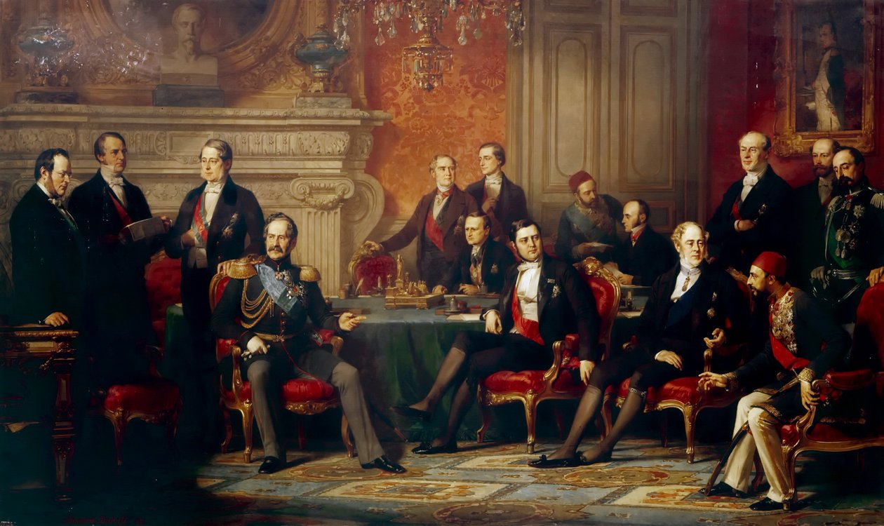 Der Kongress von Paris, 1856 von Edouard Louis Dubufe