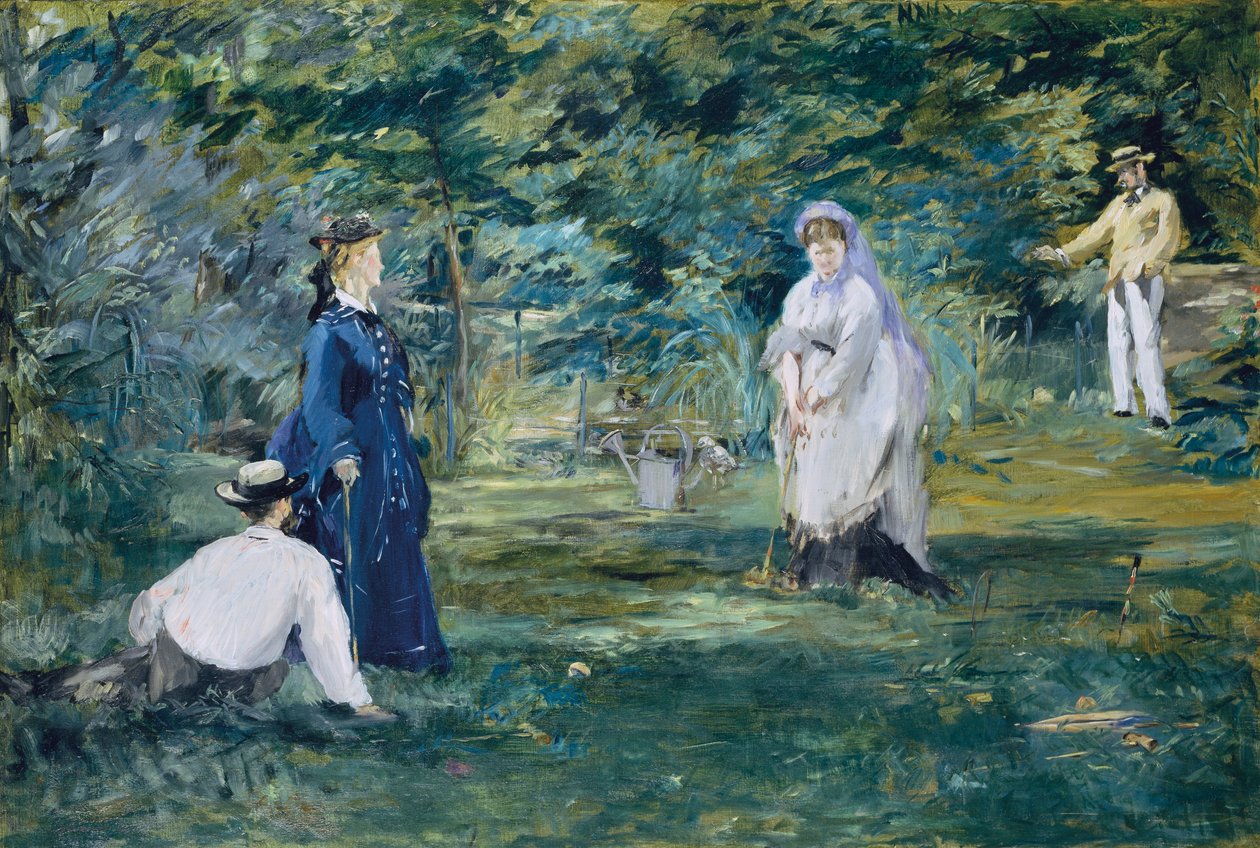 Ein Spiel Krocket von Édouard Manet