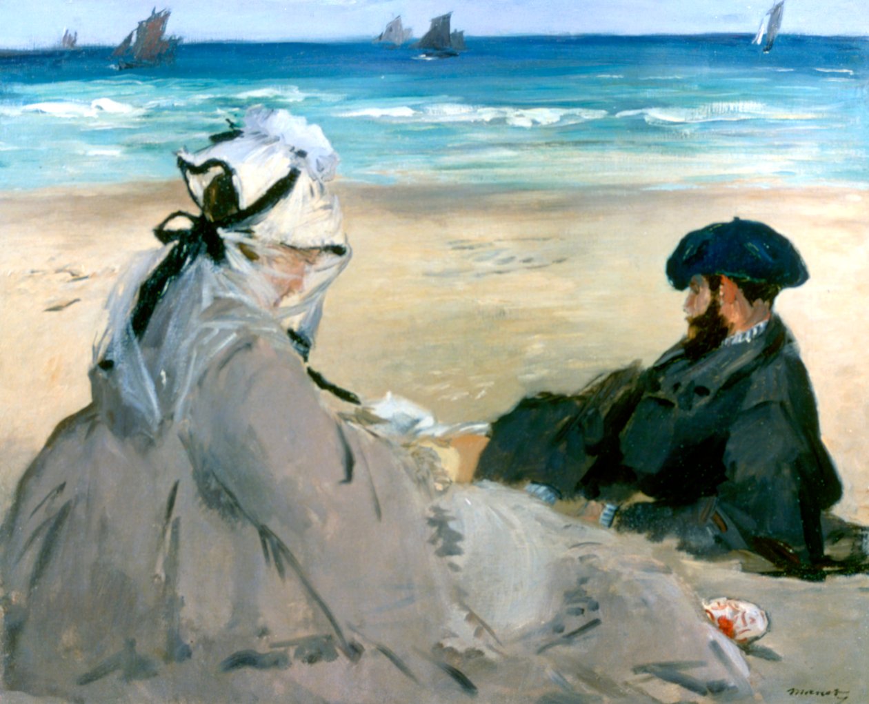 Am Strand, 1873 von Édouard Manet