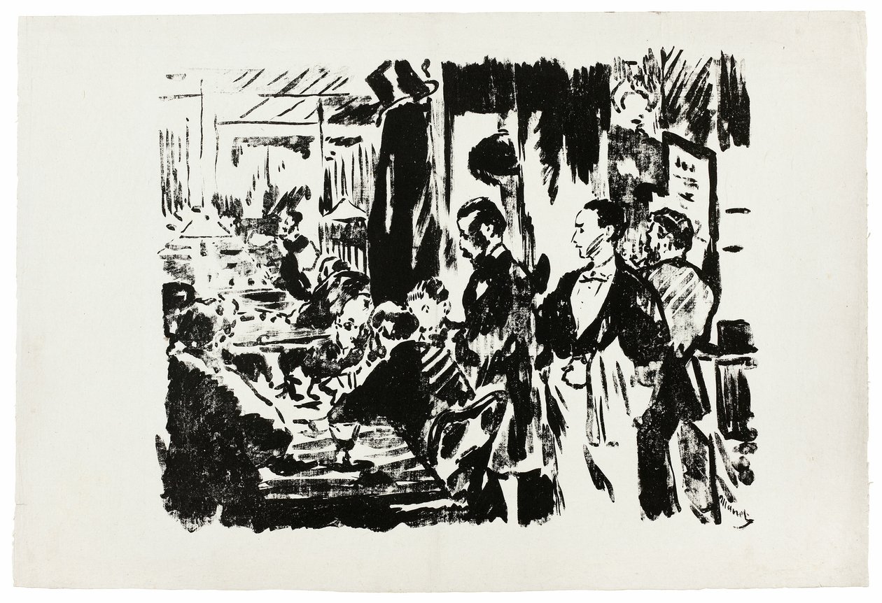 Im Café (unveröffentlichte Platte) von Édouard Manet