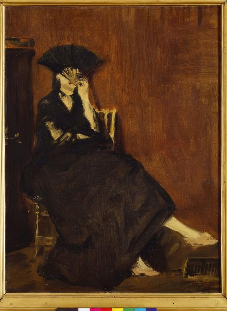 Berthe Morisot mit Fächer von Édouard Manet