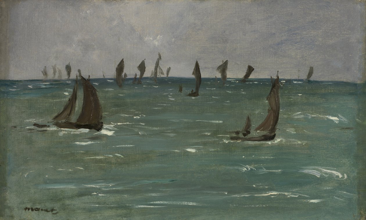 Boote in Berck-sur-Mer von Édouard Manet