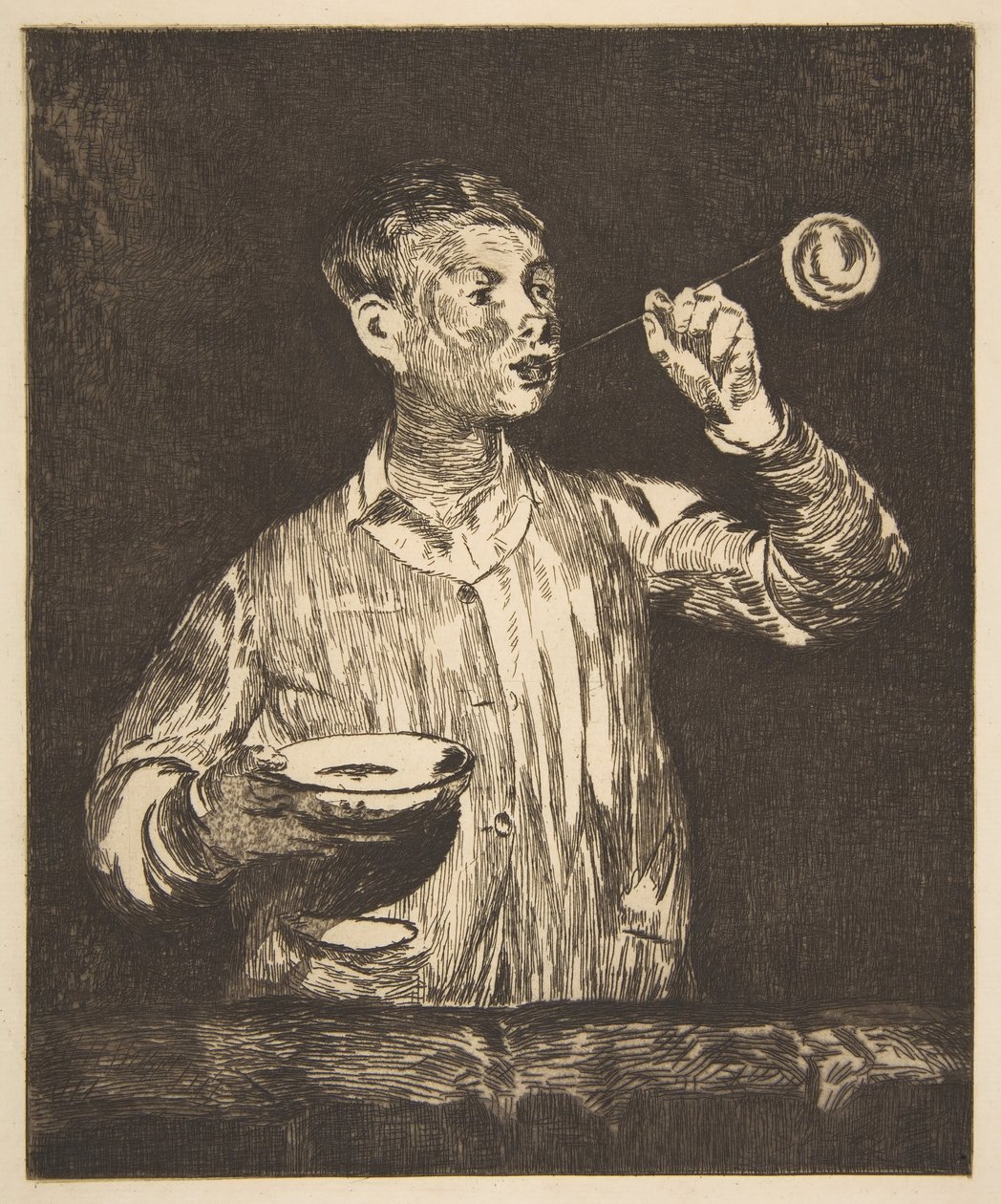 Junge mit Seifenblasen, 1867-69 von Édouard Manet