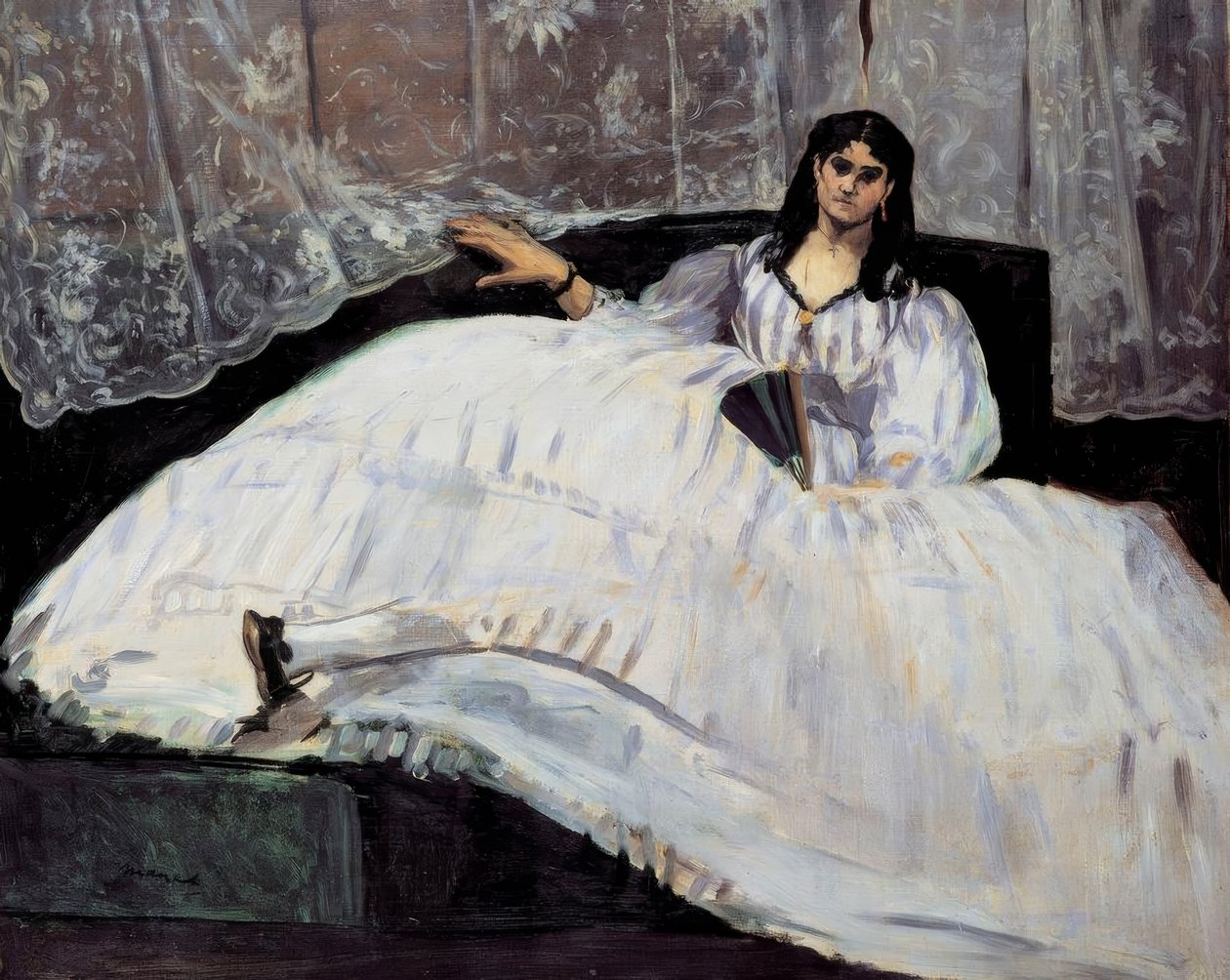 Dame mit Fächer von Édouard Manet