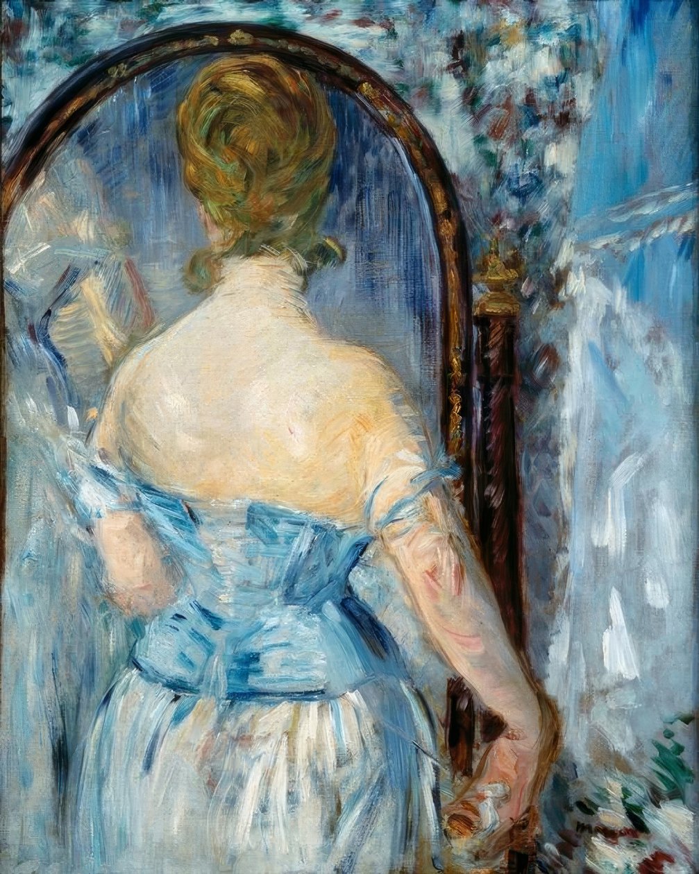 Vor dem Spiegel von Édouard Manet