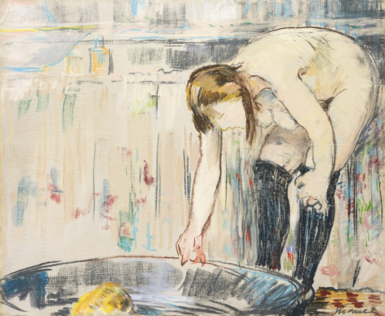 Frau in der Wanne von Édouard Manet