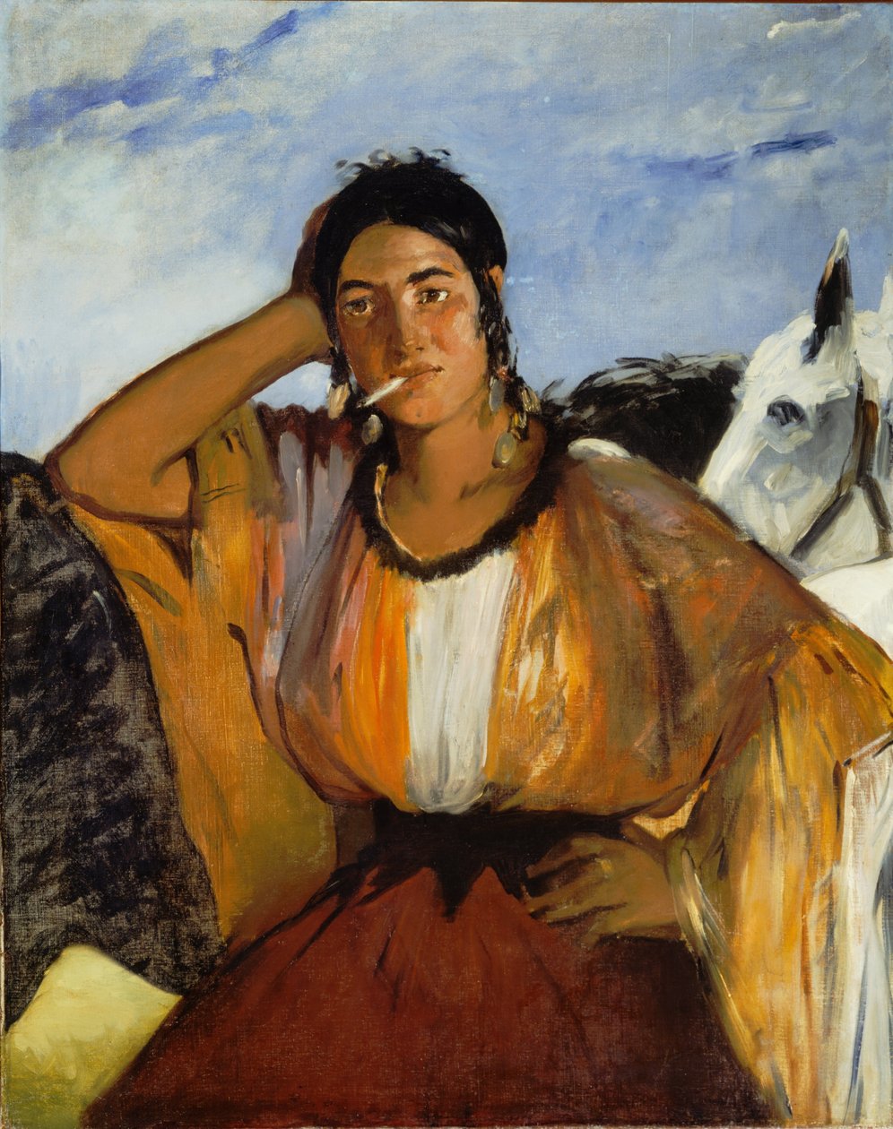 Zigeuner mit einer Zigarette von Édouard Manet