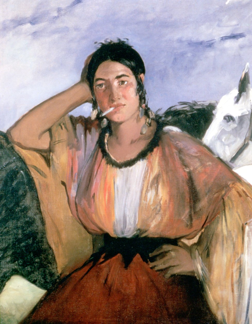Zigeuner mit Zigarette, 1862 von Édouard Manet