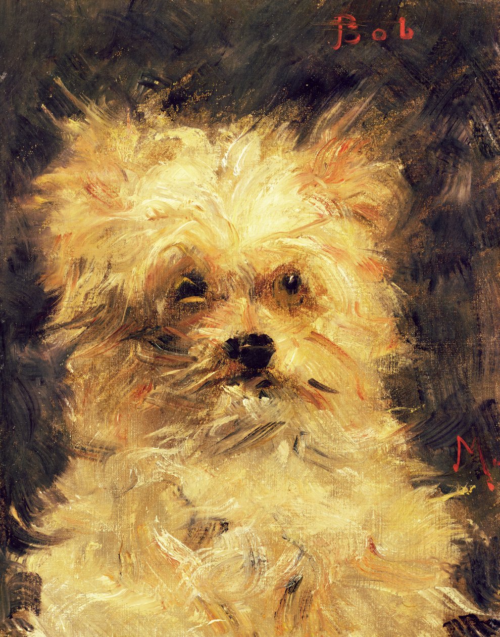 Kopf eines Hundes - Bob, 1876 von Édouard Manet