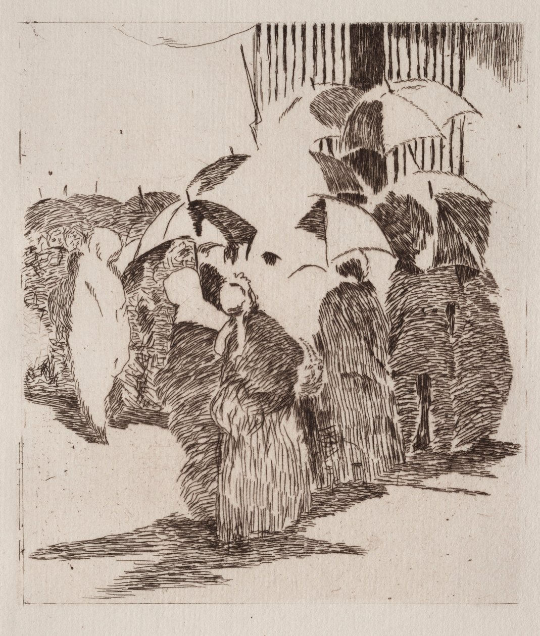 La queue devant la boucherie von Édouard Manet