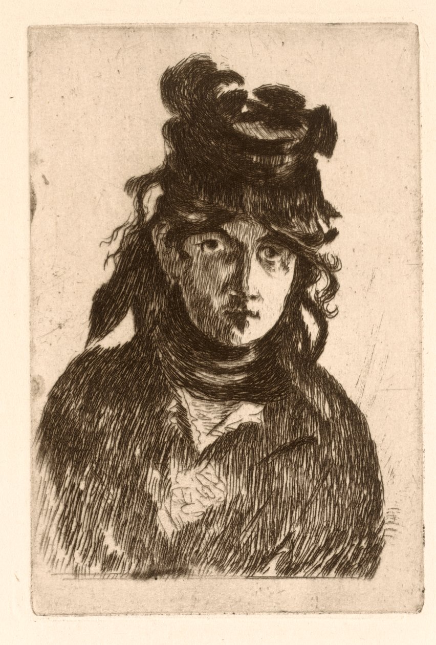 Porträt von Berthe Morisot von Édouard Manet