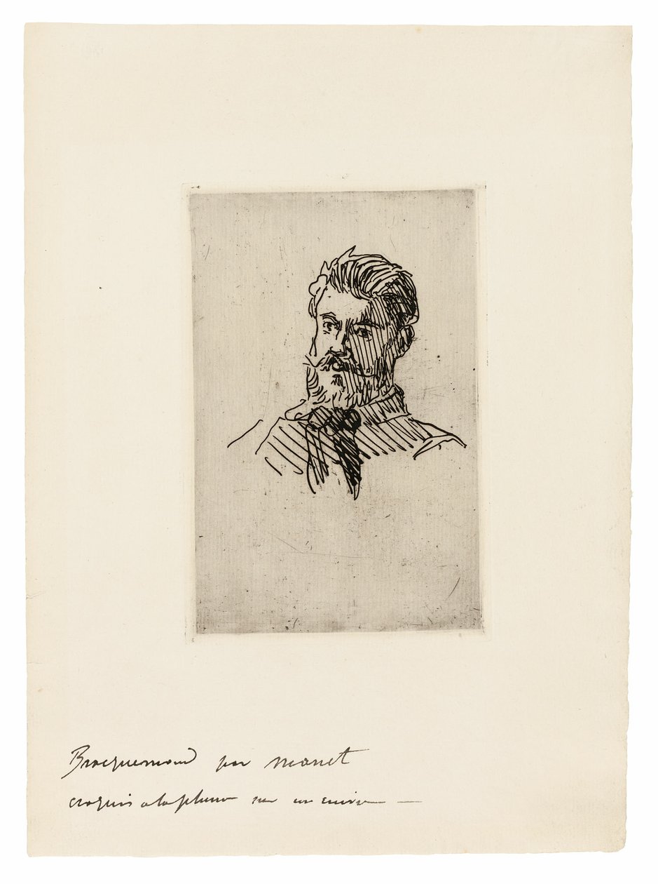 Porträt von Félix Bracquemond von Édouard Manet