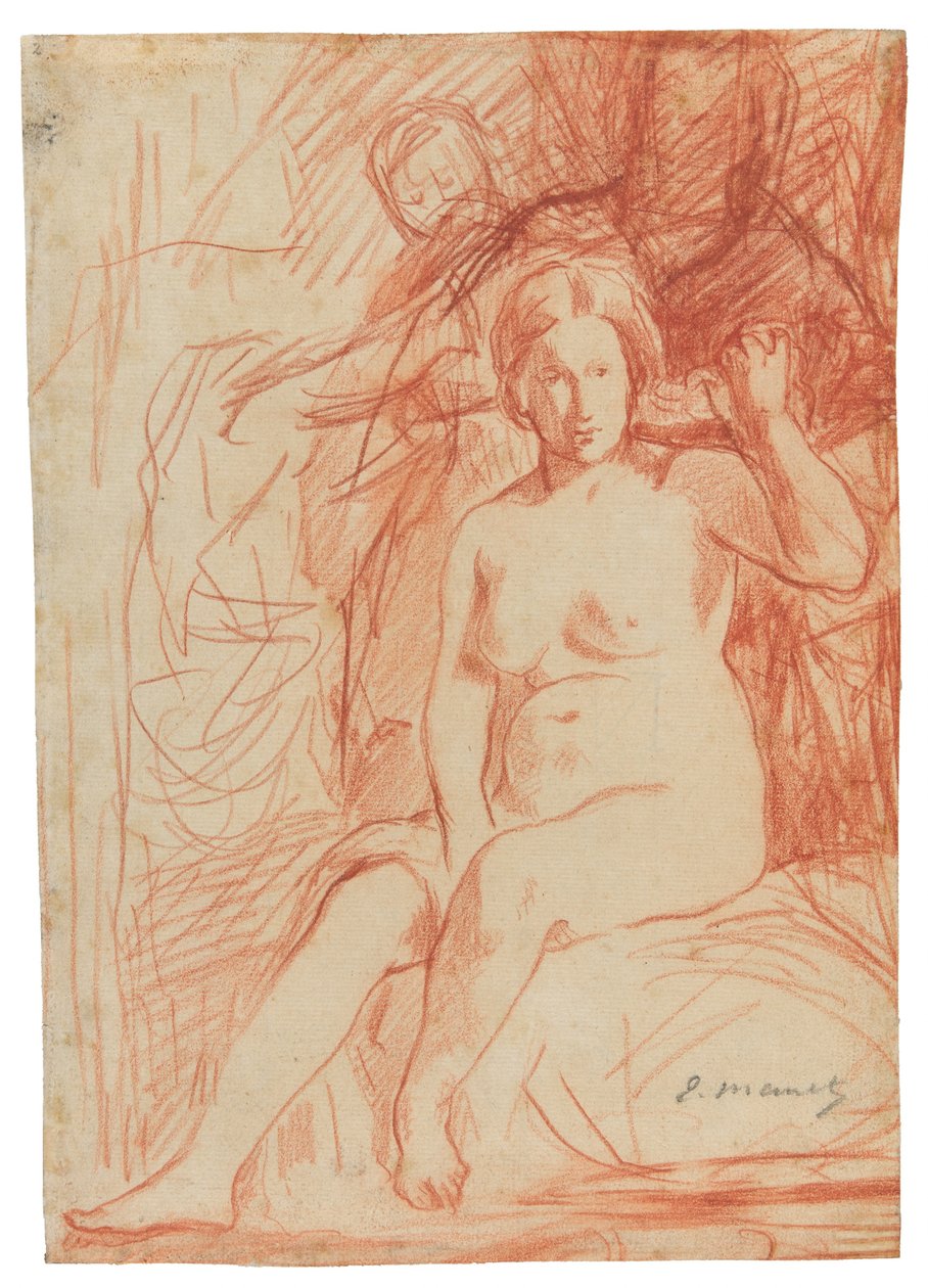 Sitzender Akt von Édouard Manet