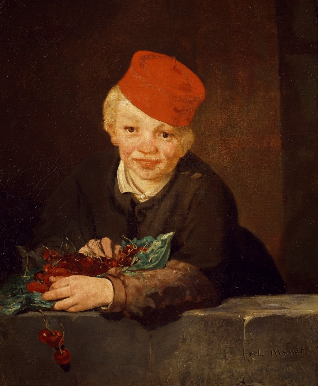 Der Junge mit den Kirschen von Édouard Manet